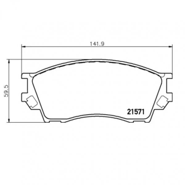 Колодки тормозные передние Nisshinbo NP-5046 (PF-5334)