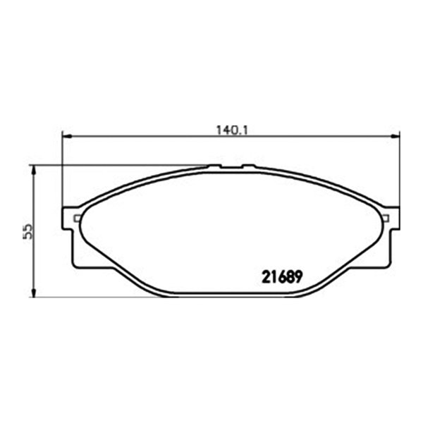 Колодки тормозные передние Nisshinbo NP-1047 (PF-1227) 