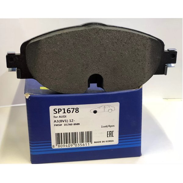 Колодки тормозные передние VW Golf VII 1.2L 1.4L 1.6L 2.0L Sangsin SP-1678 (GDB1956)