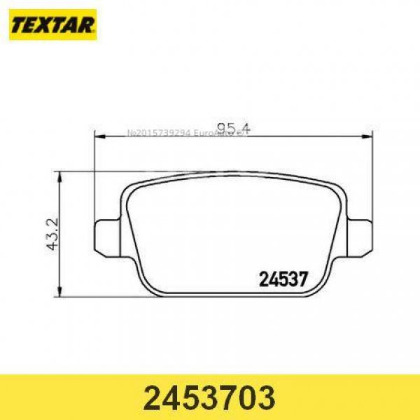 Колодки тормозные задняя Textar 2453703 (BD3005,GDB1732)