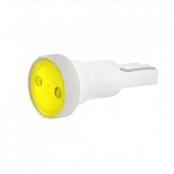 Автолампа диод T5 (W1,2W) 12V 1 SMD диод 1-конт Белая SKYWAY Панель min10