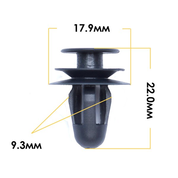 Клипса  пластм. крепежная  KJ-411  (50) OEM