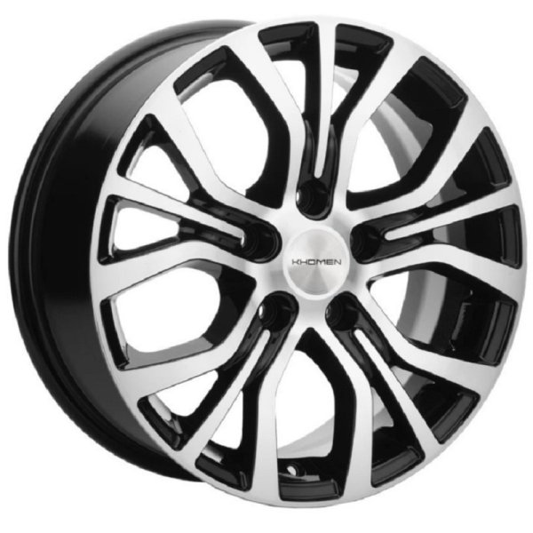 Диск литой 16*6,5 5*114,3 Et38 67,1 KHW1608 Outlander Black-FP Khomen