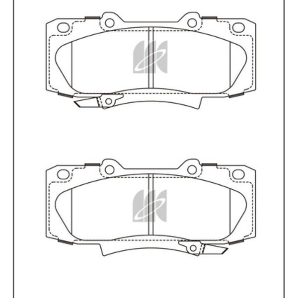 Колодки тормозные передние Toyota KUN2#/35/36 TGN36 LAN25/35 GGN25/35 Kashiyama D-2310MH (SP1484)