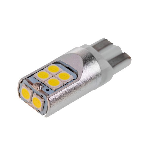 Лампа св/д T10 (W5W) SKYWAY 12/24V 10 SMD диодов 1-конт (поштучно)