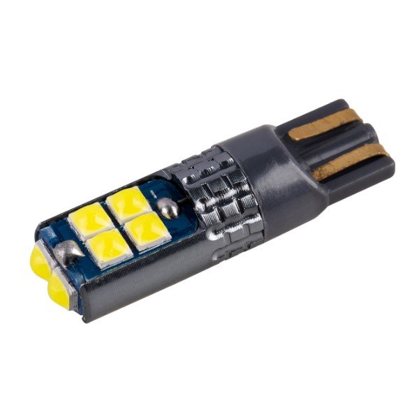 Лампа св/д T10 (W5W) SKYWAY 12/24V 10 SMD диодов 1-конт (CANBUS) белая (поштучно)