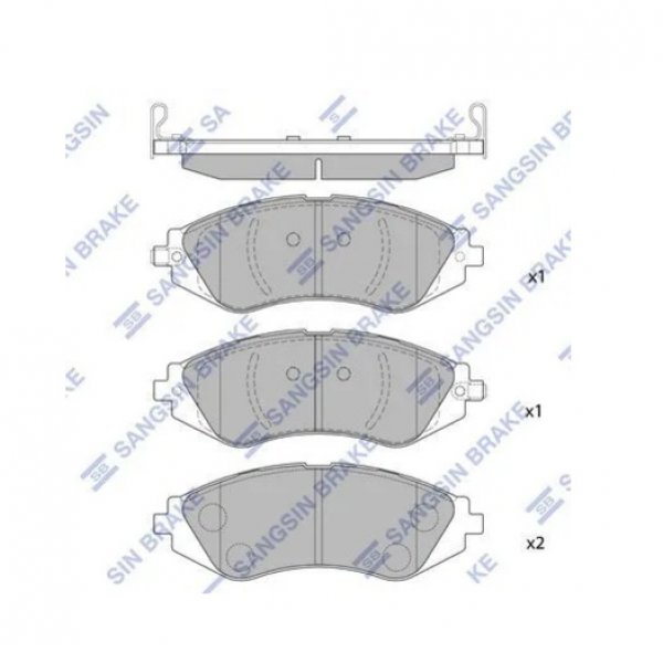 Колодки тормозные передние Chevrolet Lacetti J200 1.4L 1.6L Sangsin SP-1159