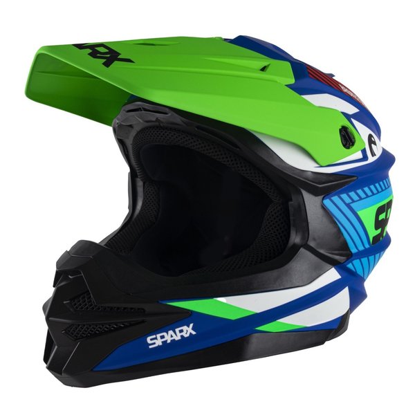 Шлем Sparx Fenix Gravity (JK-6803) сине-зеленый матовый 2XL
