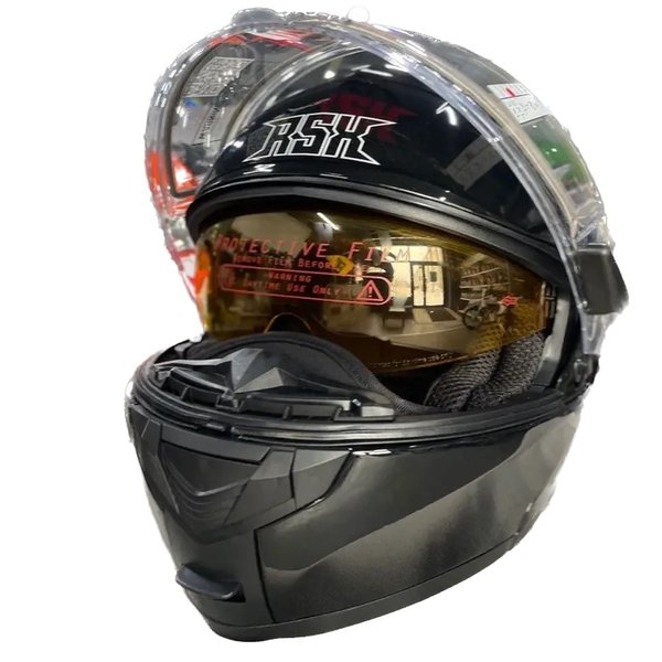 Шлем RSX Spark (HS-159) Winter черный L (Очки желтые)
