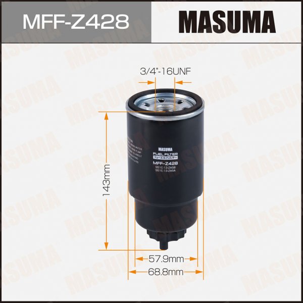 Фильтр топливный Masuma MFFZ428 (FC-418 Vic)