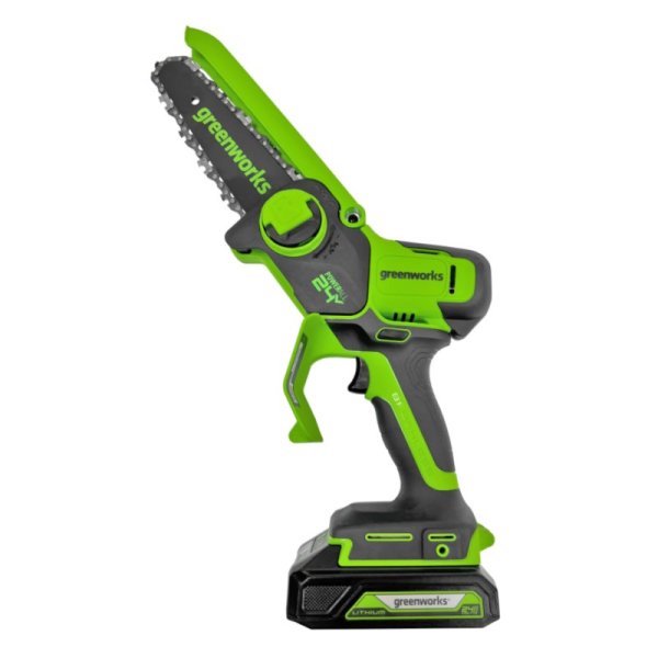 Цепная пила аккумуляторная GreenWorks GD24CS30K4, 24V, 30см, бесщеточная, c АКБ 4 Ач и ЗУ