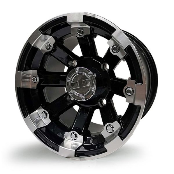 Диск квадроцикла  8JX12 H2 ALU 4/86/110 Ø14.3 C60 ET-10.2  Gloss Black Machined 8911280-34