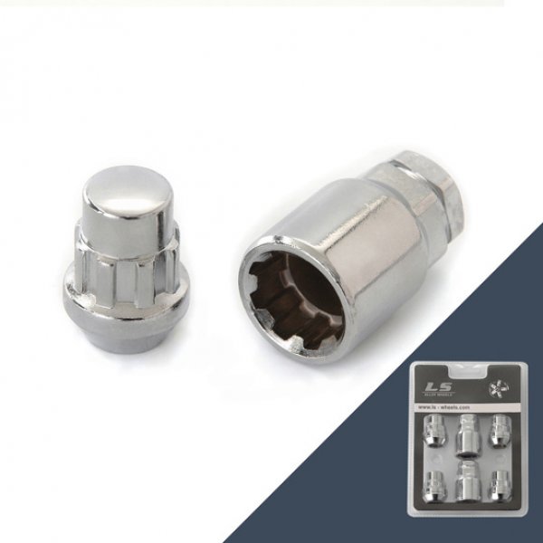 Гайка колесная секретная 14*1.5 32мм 4+2 ключа VR 20905SP 
