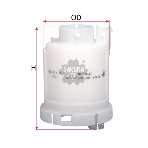 Фильтр топливный Sakura FS-1149 (23300-21010 Оригинал) 1MZ,5S,2AZ Индонезия