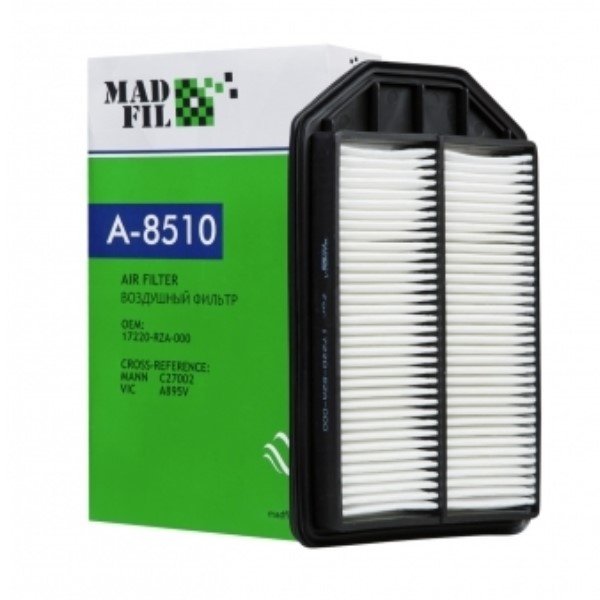Фильтр воздушный Madfil A-8510 (A-895 Vic/A-1671 Sakura) CR-V 2.4 