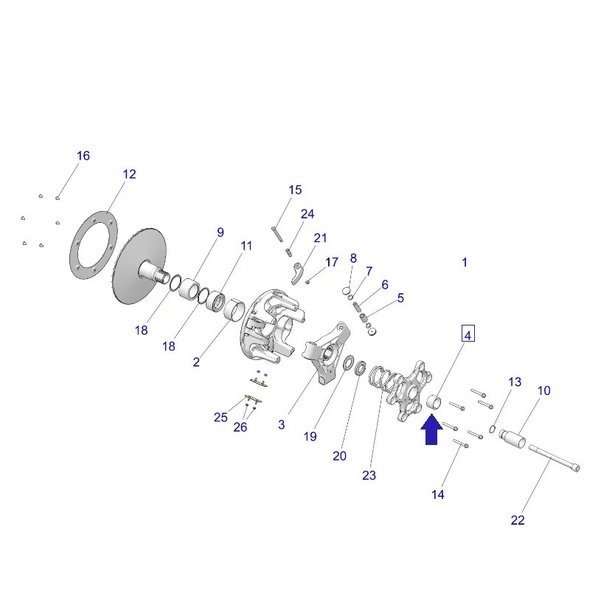 Втулка BEARING-MU 35*39*25 Polaris 3515181 Оригинал