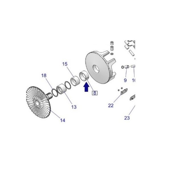 Втулка BEARING-MU 55*60*25 Polaris 3515182 Оригинал
