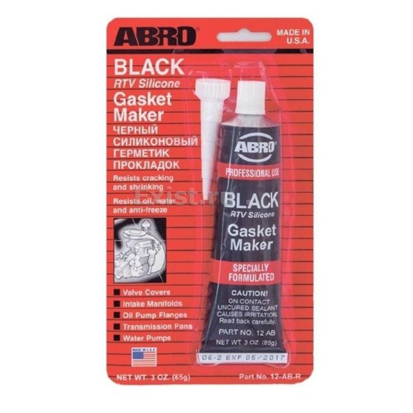 Герметик Abro черный 85гр 12ABCH