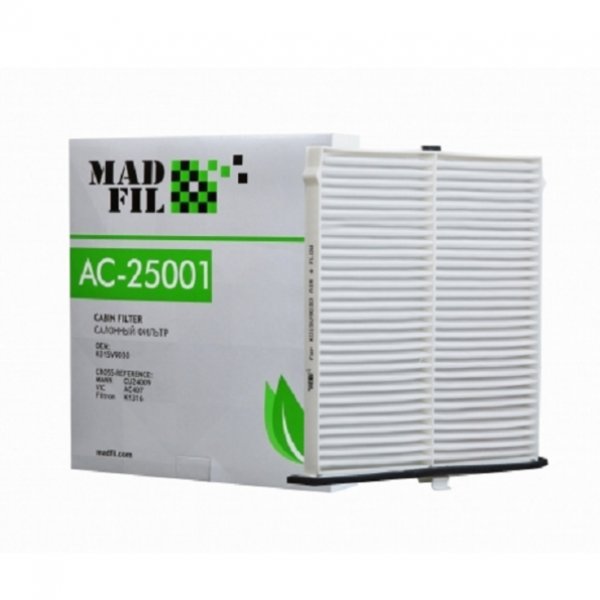 Фильтр салонный Madfil AC-25001 (AC-407E Vic/CU 24009 Mann/LAC-1911 Lynx) 